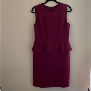 Purple peplum dress